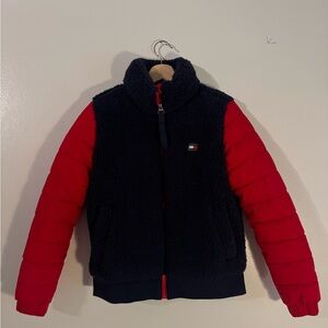 Tommy Hilfiger Navy and Red Fleece Jacket